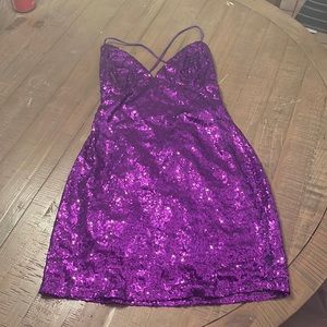 lucy in the sky, purple, size medium worn once